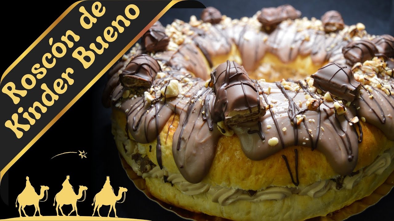 ROSCÓN SUPER ESPONJOSO KINDER BUENO | RECETA FACIL PASO A PASO |  ROSCA PARA VENDER | ROSCA KINDER
