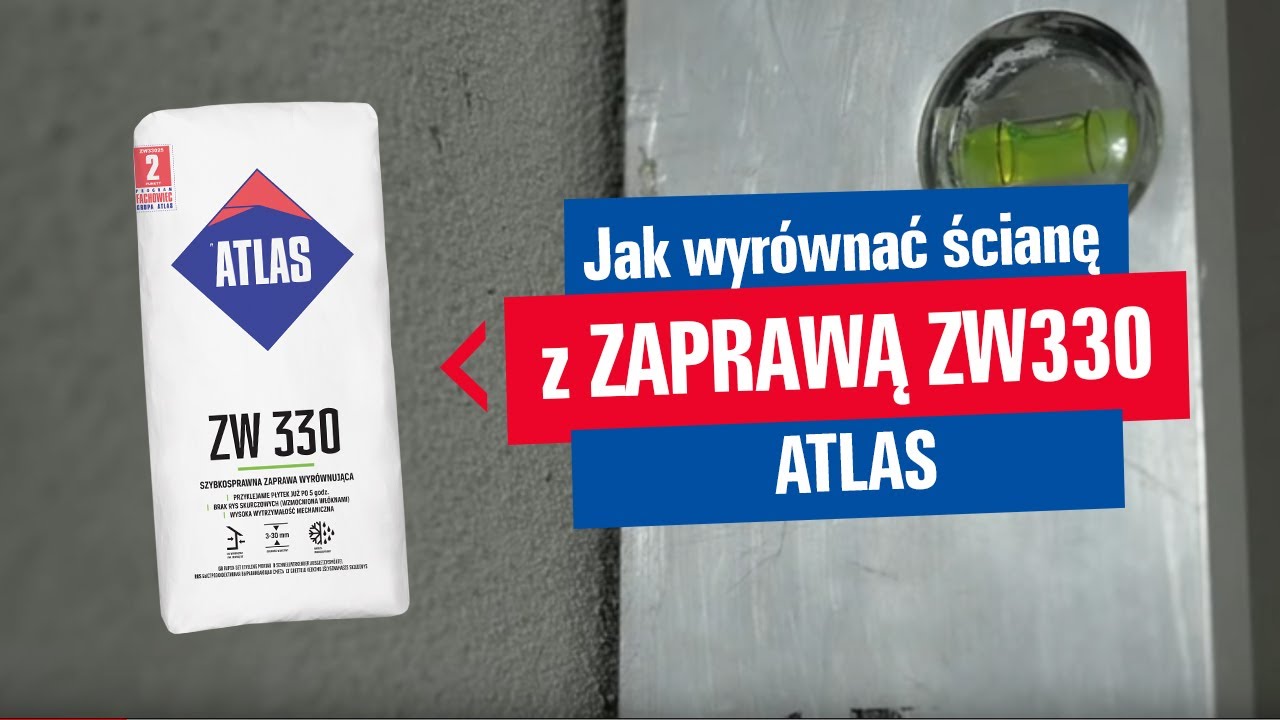 Jak wyr&oacute;wnać ścianę z zaprawą ATLAS ZW 330?