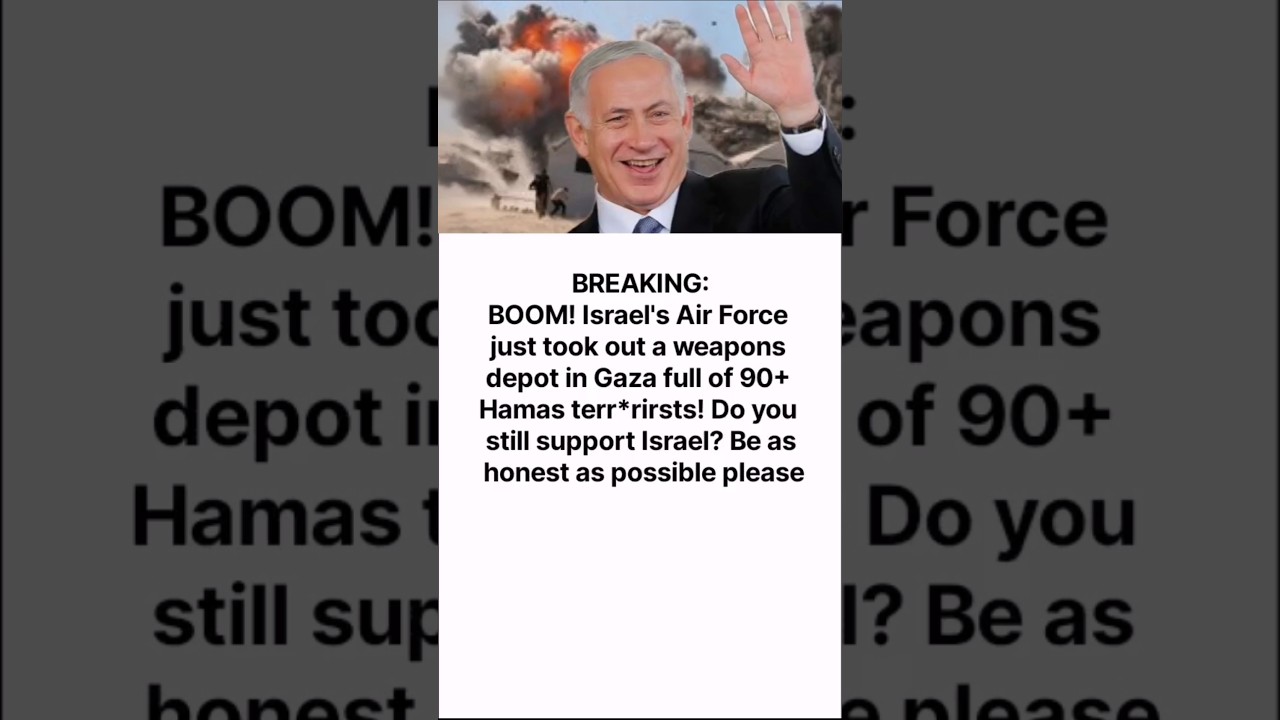 🚨 BREAKING: Israel Airstrike Hits Hamas Weapons Depot | Middle East Update