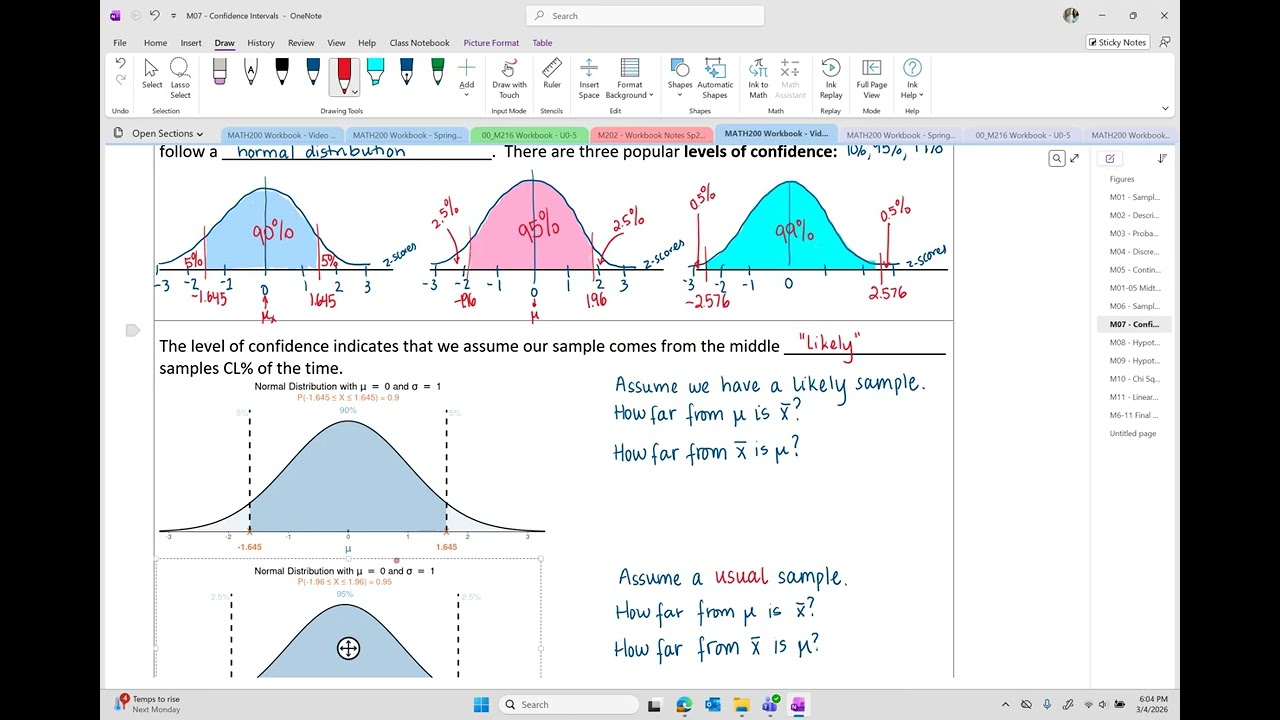 Statistics OER - Section 7-1-a Confidence Interval for Single Population Mean Part A: Intro