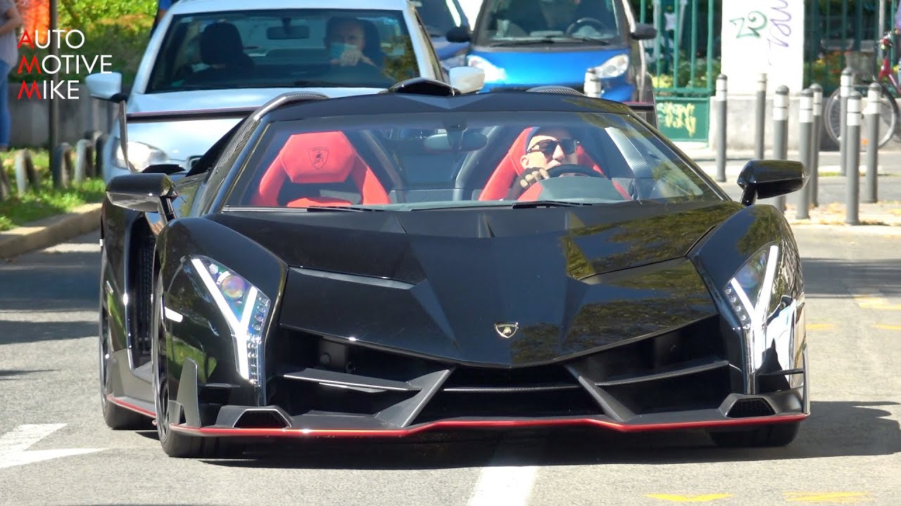 $7 Million Lamborghini VENENO Roadster on the road! Startup & Revs - SOC Croatia