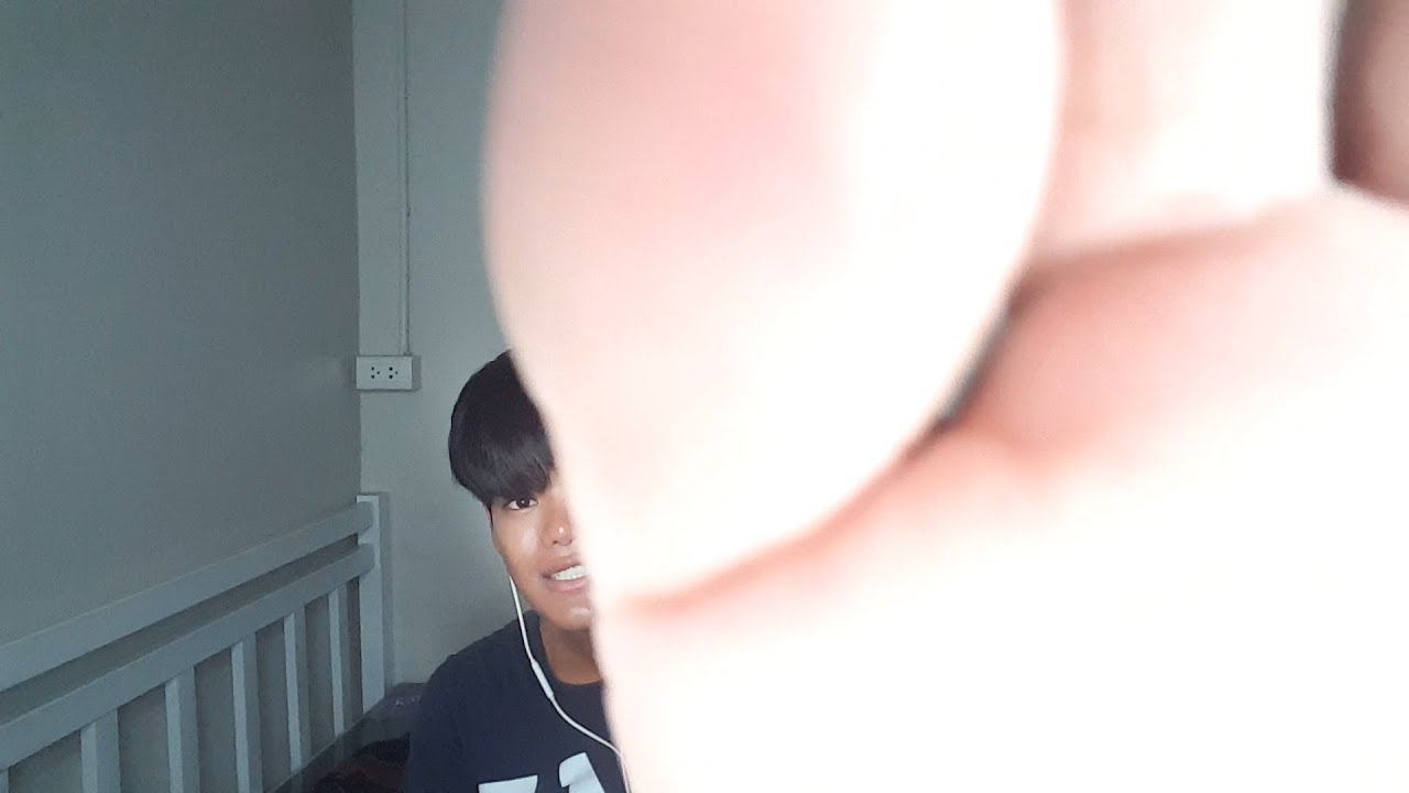 ASMR 100% CLICK BAIT  Brushing your face with my foot [touching camera]