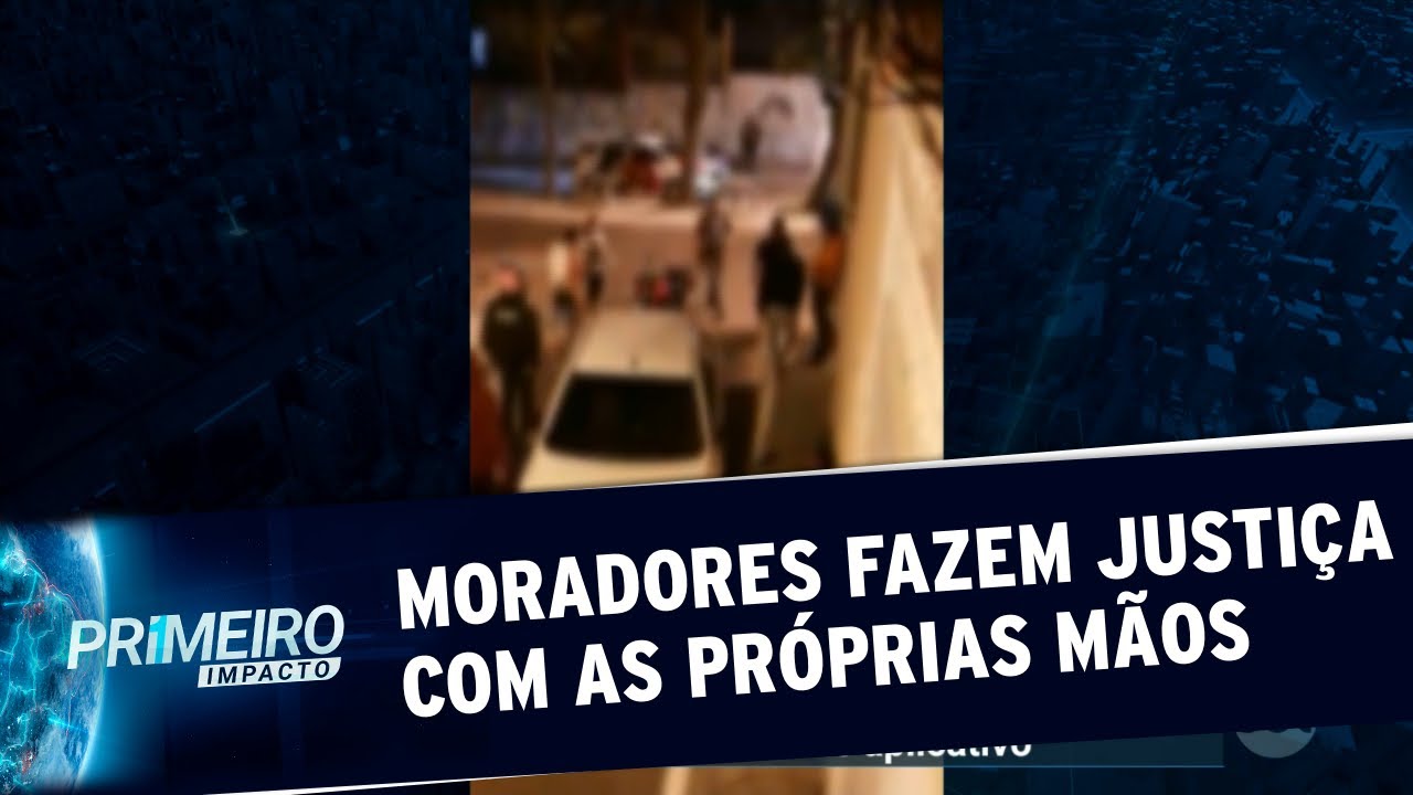 SP: motorista reage a assalto e moradores ajudam a prender ladrões | Primeiro Impacto (15/09/20)