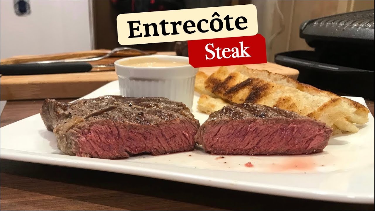 Perfektes Steak (Ribeye) im Tefal OptiGrill mit Pfannenbrot