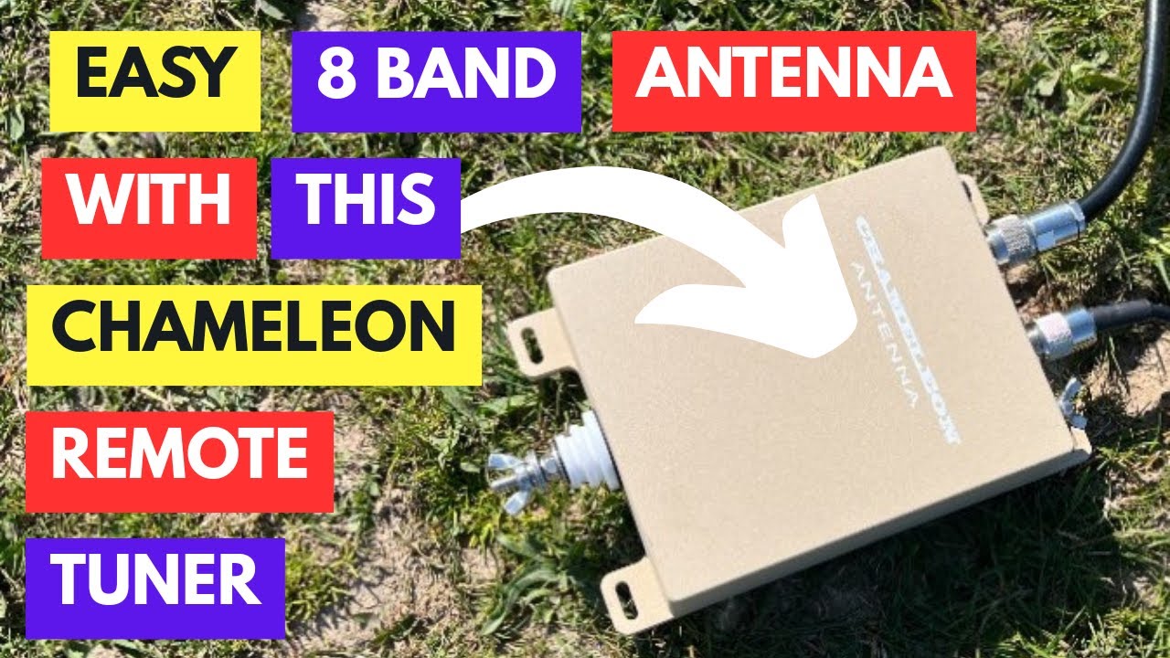 An efficient multi-band portable antenna thanks to the Chameleon URT-1 remote tuner