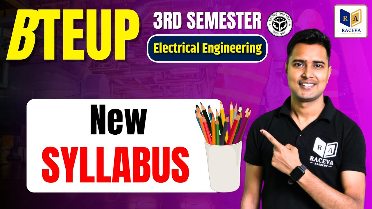 Bteup 3rd Semester Syllabus || Up Polytechnic 3rd Semester Electrical Engg. Syllabus 2025-26 #bteup
