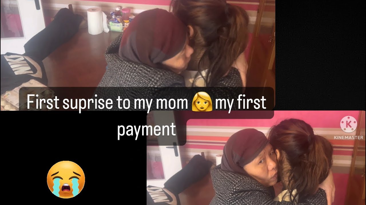 My first payment and suprise to my mom 😭 i feel emotional and  i love you so much ama