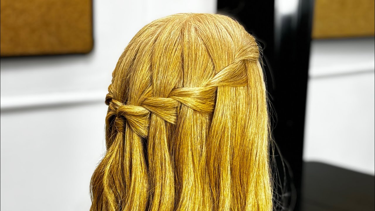 Tutorial de trenza cascada súper fácil #trenzas #trenzacascada#hairstyle #ondas #hair