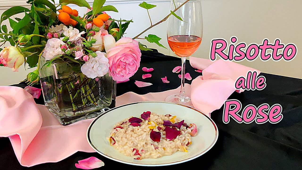 🍚🌹🥀 RISOTTO ALLE ROSE - Ricetta squisita con fiori commestibili 😋👩‍🍳🌹