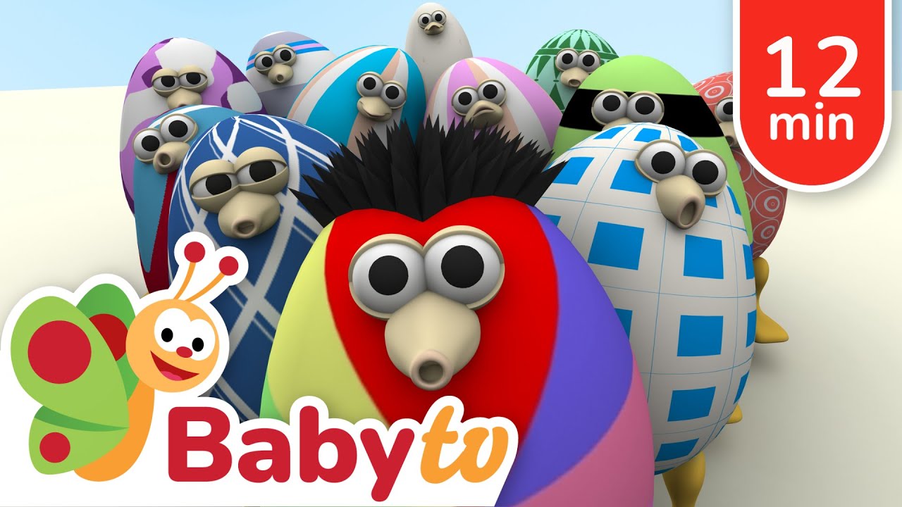 Monkey? Airplane? Daisy? Help Guess with Egg Birds! | Cartoons for kids @BabyTV