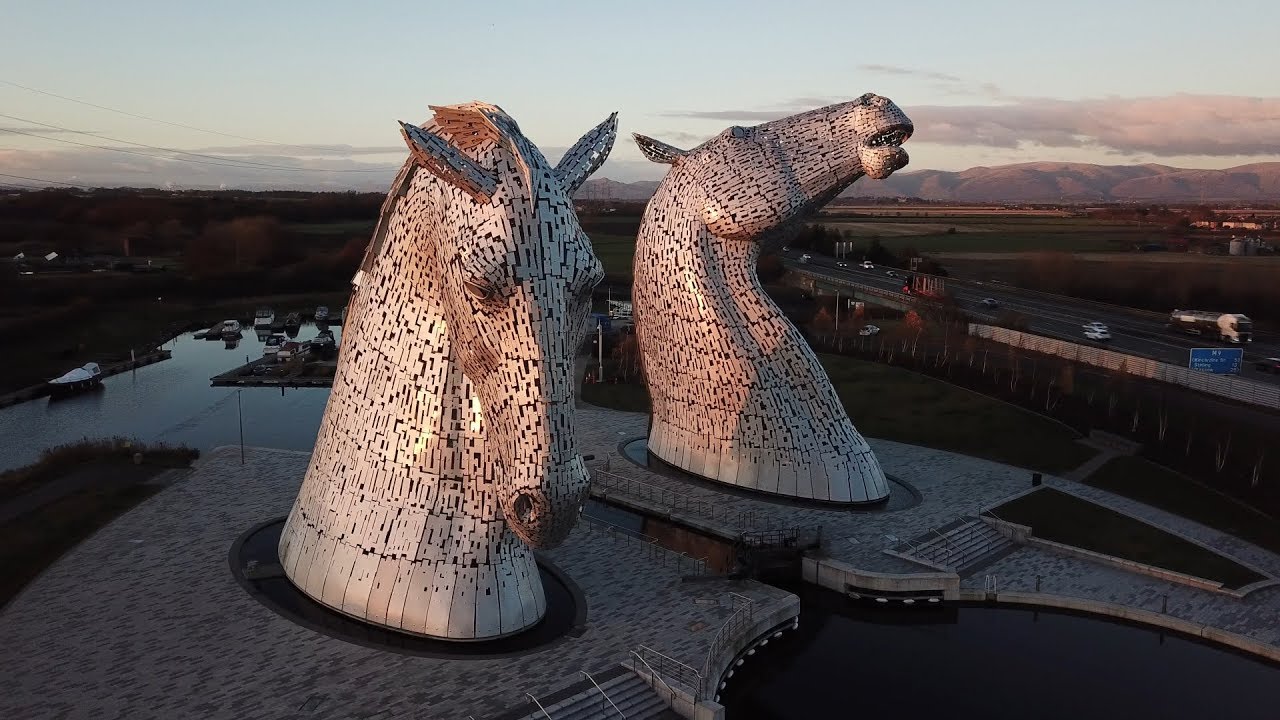 The Kelpies & Falkirk Wheel - Mavic Pro footage