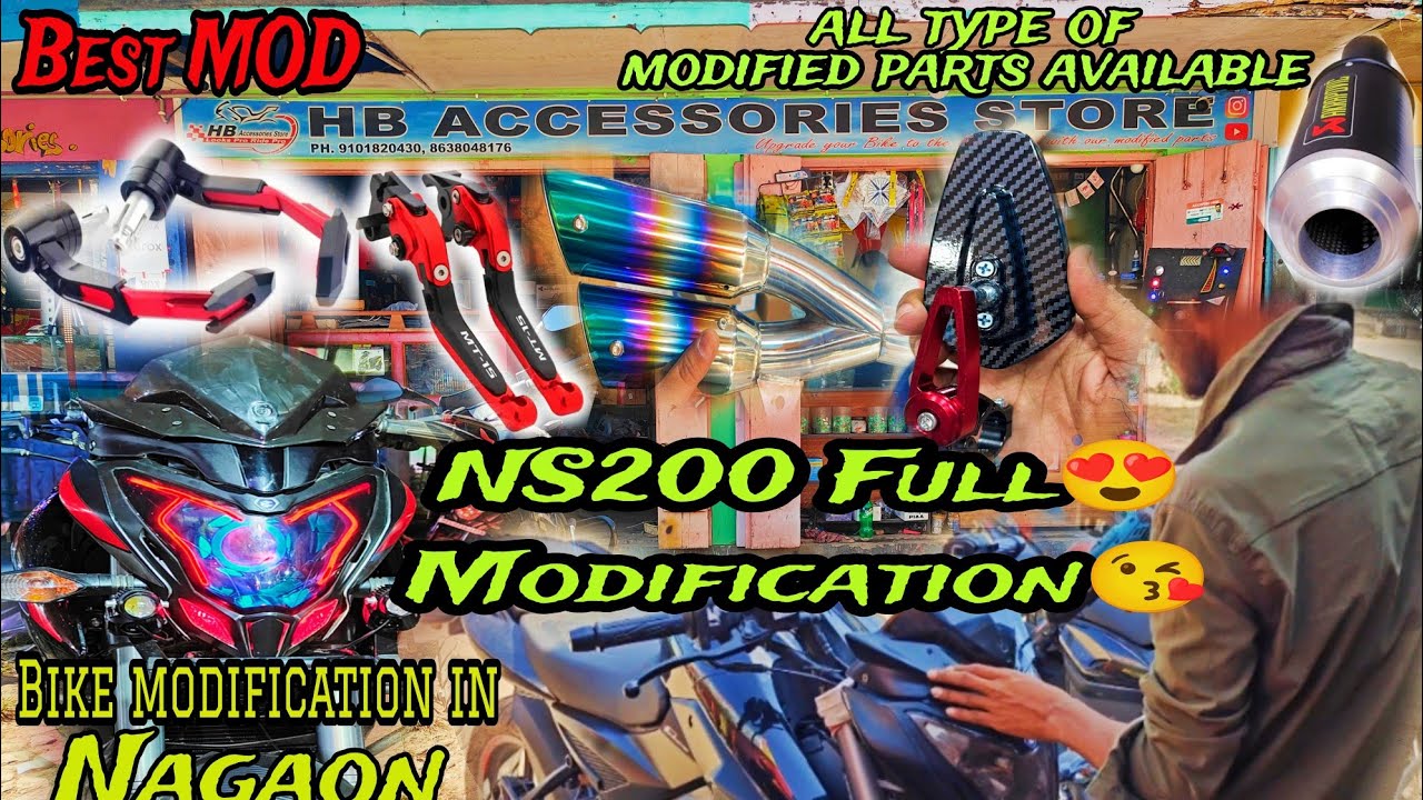 ns200 full modified || ns200 modification video || hb modification hub || ns125/160/200 modified