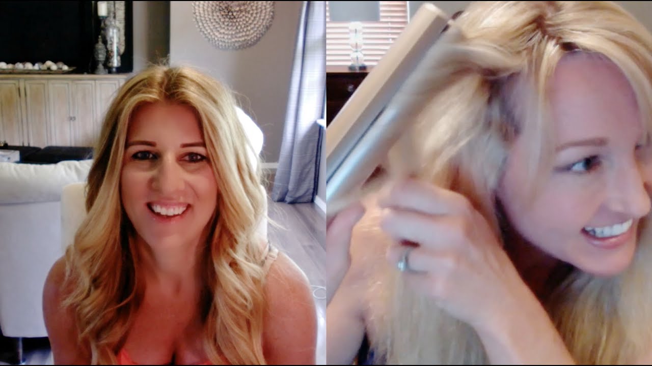 TYME Iron: Melanie corrects frizz & kinks during a STYLE TYME session with Jacynda