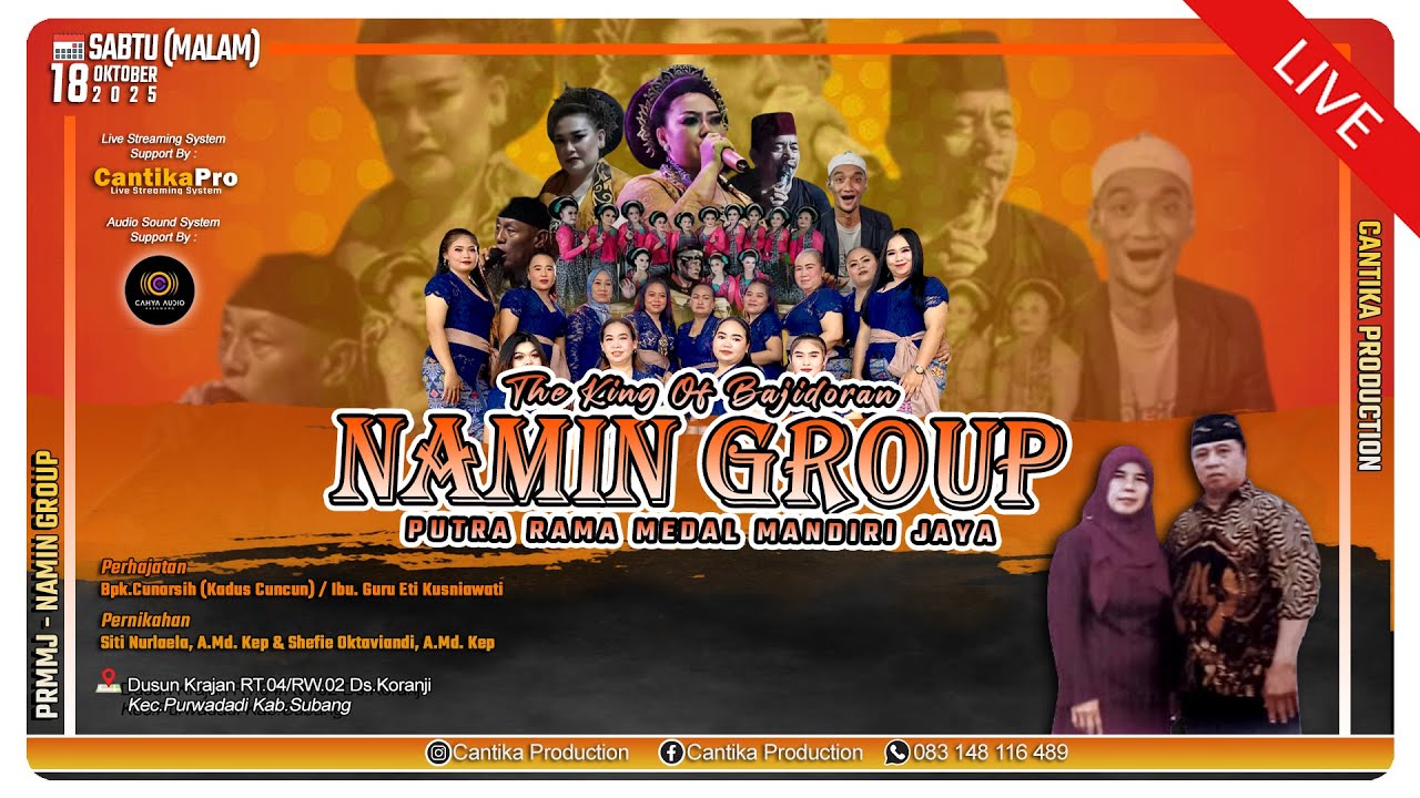 🔴LIVE [malam] PRMMJ - NAMIN GROUP || PERHAJATAN KADUS CUNCUN/IBU GURU ETI || KORANJI, 18/10/2025