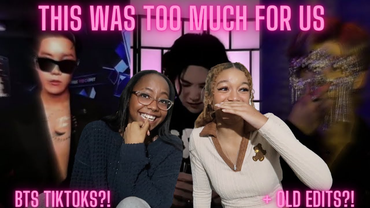 REACTING TO BTS TIKTOKS + SHOWING HER MY OLD BTS EDITS | BTS Reaction