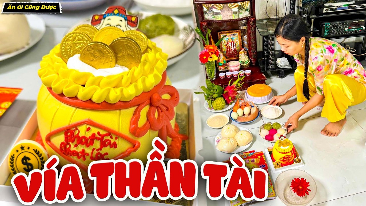 Mâm Cúng Ngày Vía Thần Tài Cầu Xin Một Năm Nhiều Lộc Lá - Ăn Gì Cũng Được