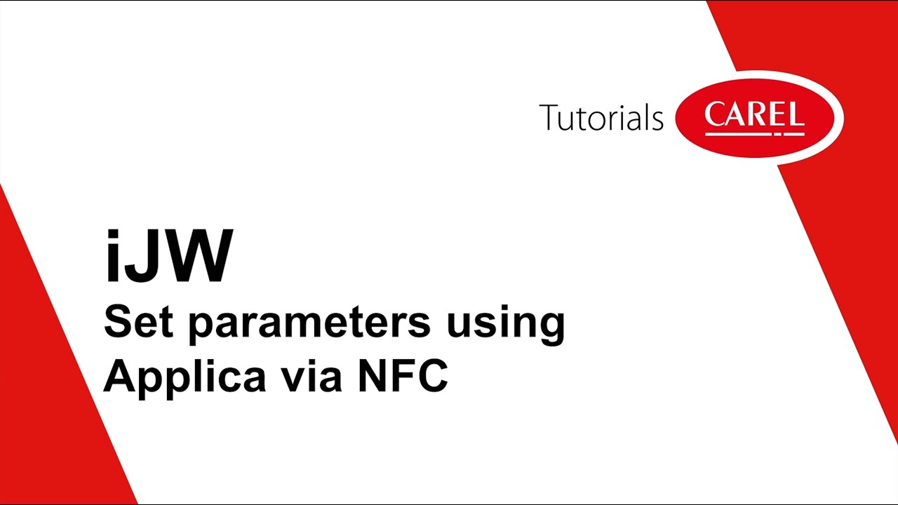 iJW Set parameters using Applica via NFC