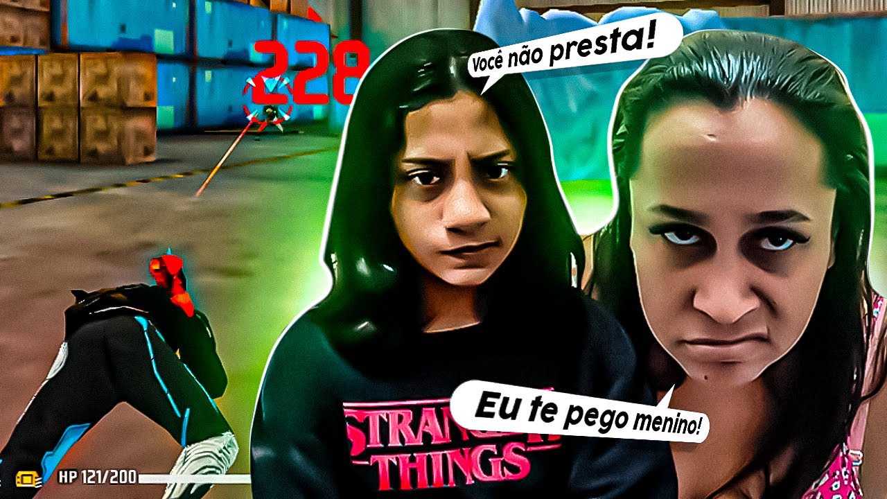 ME VINGUEI FEIO DA MINHA MÃE E MINHA IRMÃZINHA TROLLANDO ELAS NO X1 MIL VEZES PIOR KKK FREE FIRE! 😭