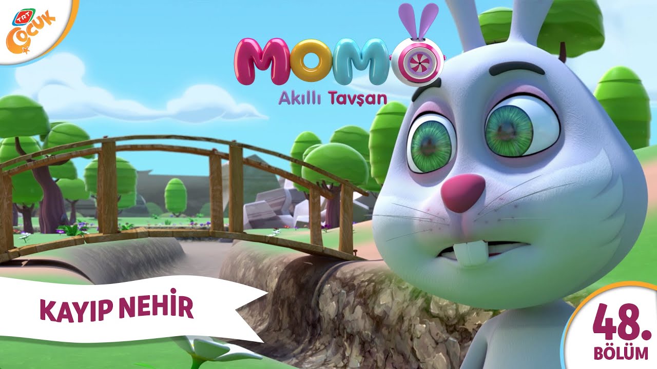 AKILLI TAVŞAN MOMO___48__BÖLÜM “ÇİZGİ FİLM Kayıp Nehir”  Çocuk Şarkı ve Müzikleri  🍀🌾💕🚴‍♀️🎶💕🎉🎶🤾‍♂️💖