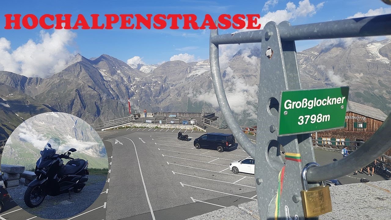 Przełęcz Grossglockner skuterem Yamaha xmax 300
