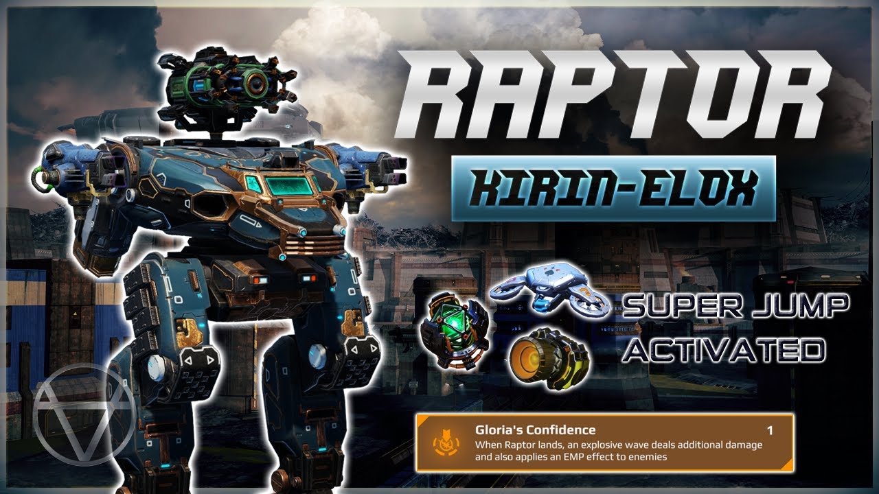 Kirin Elox RAPTOR w/ Super Jump & Showdown Drone – Mk3 Gameplay | War Robots