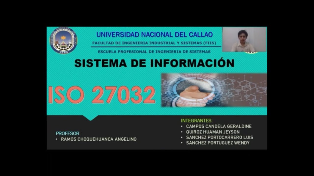 ISO 27032 - UNIVERSIDAD NACIONAL DE CALLAO