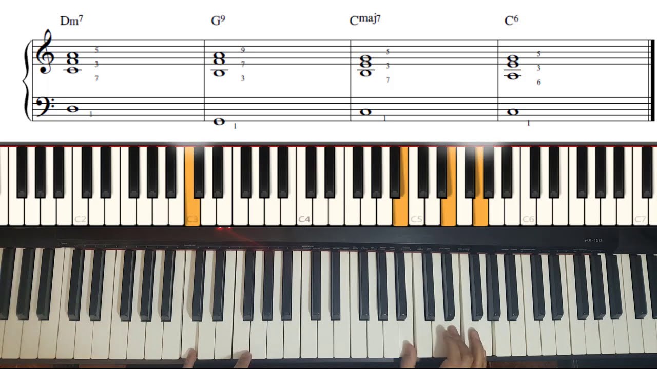 PROGRESIÓN 2 - 5 - 1  MAYOR (explicación practica)