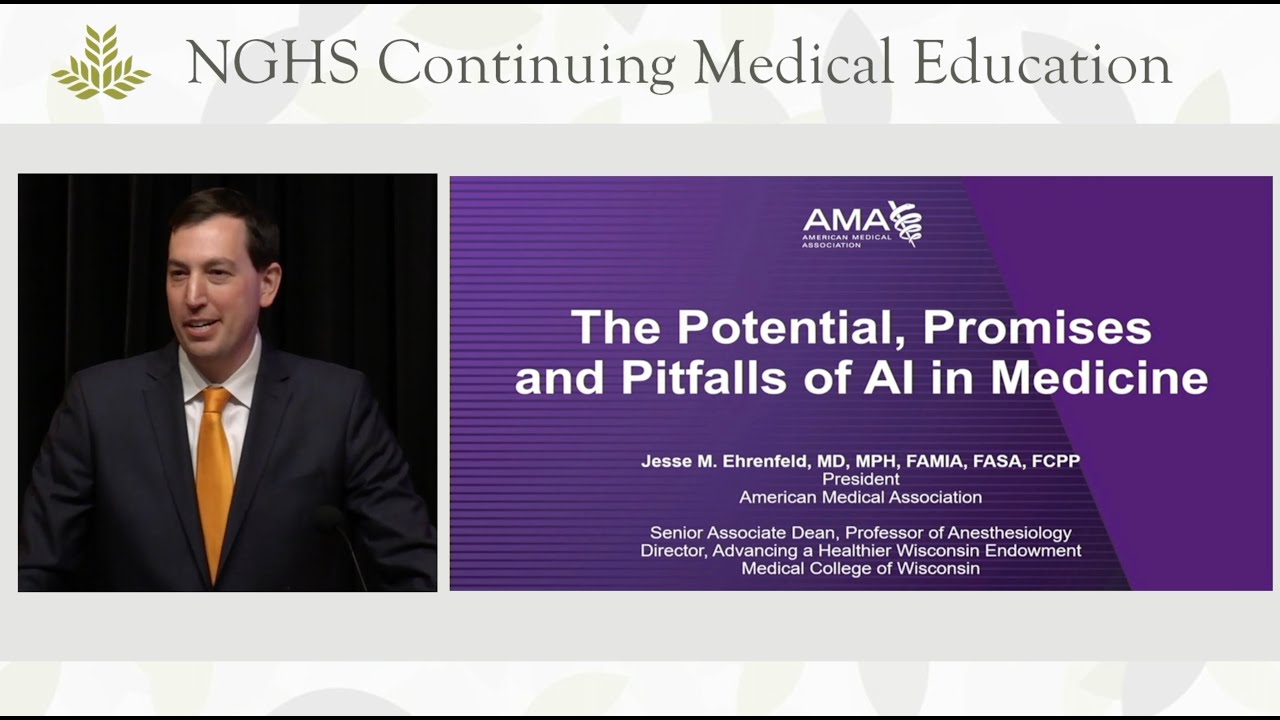 The Potential, Promises, and Pitfalls of AI in Medicine (Henry S. Jennings, Jr., MD, Lectureship)