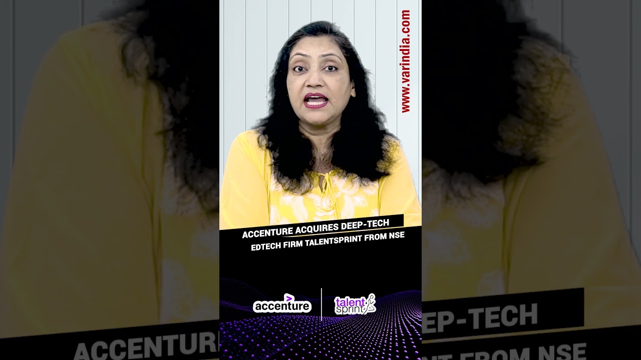 Accenture Buys Deep-Tech EdTech Startup TalentSprint 🚀