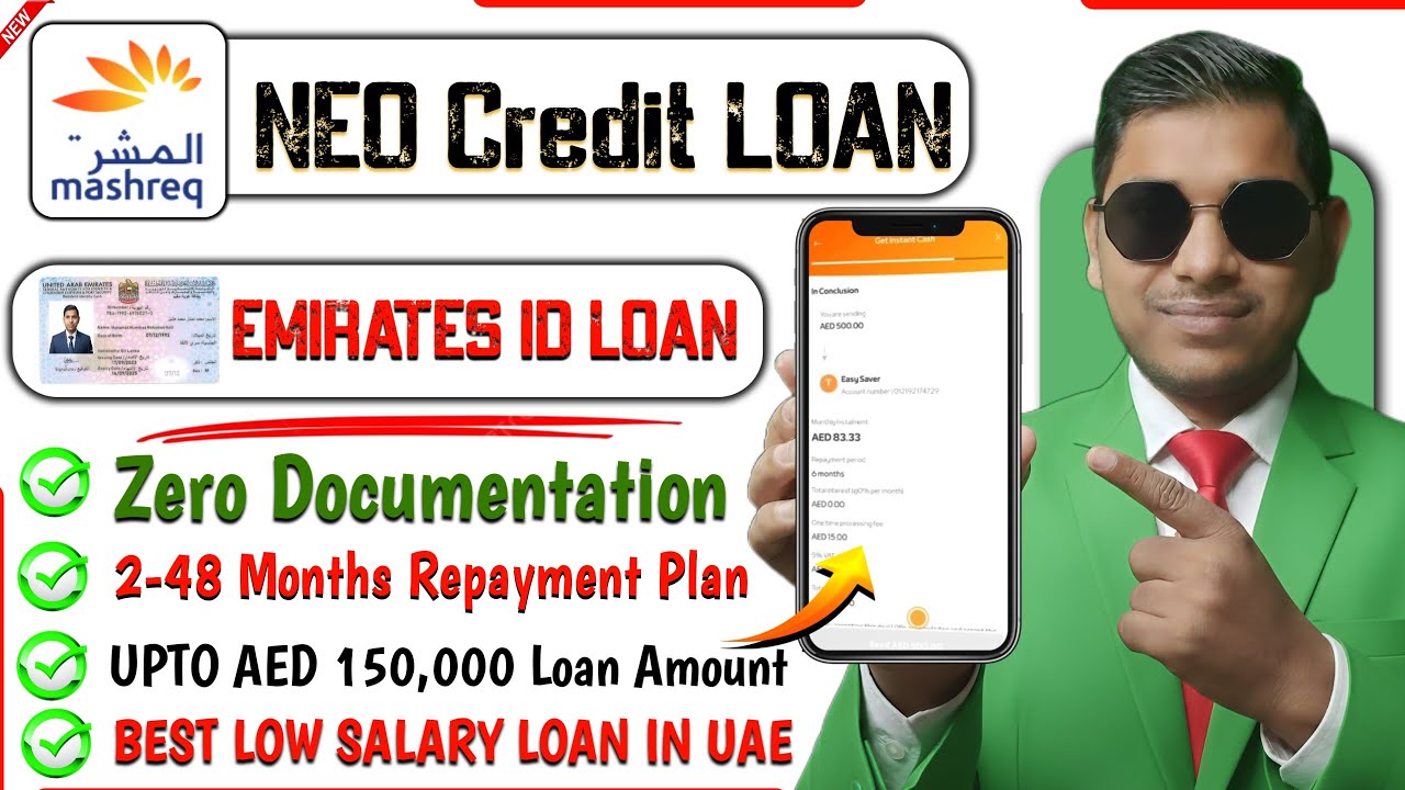 Mashreq Bank Neo Credit Loan Apply 2026 | Quick Loan Up to 150,00 AED | Best Low Salary loan in uae