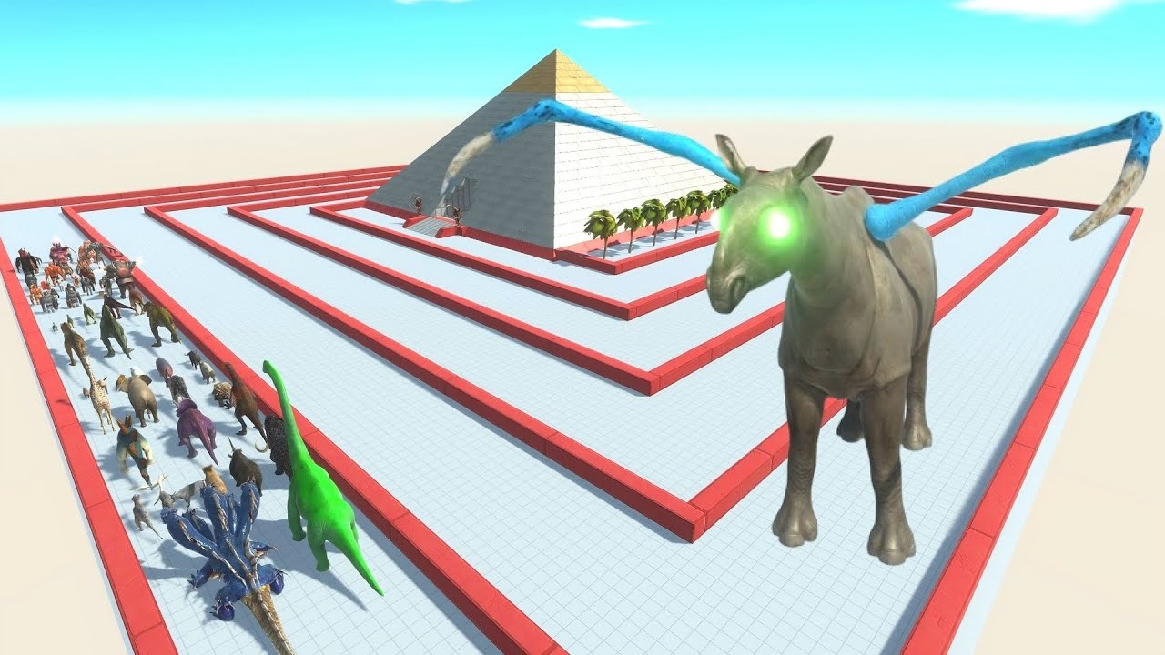 ESCAPE FROM ALIEN PARACERATHERIUM #5 - ARBS - Animal Revolt Battle Simulator