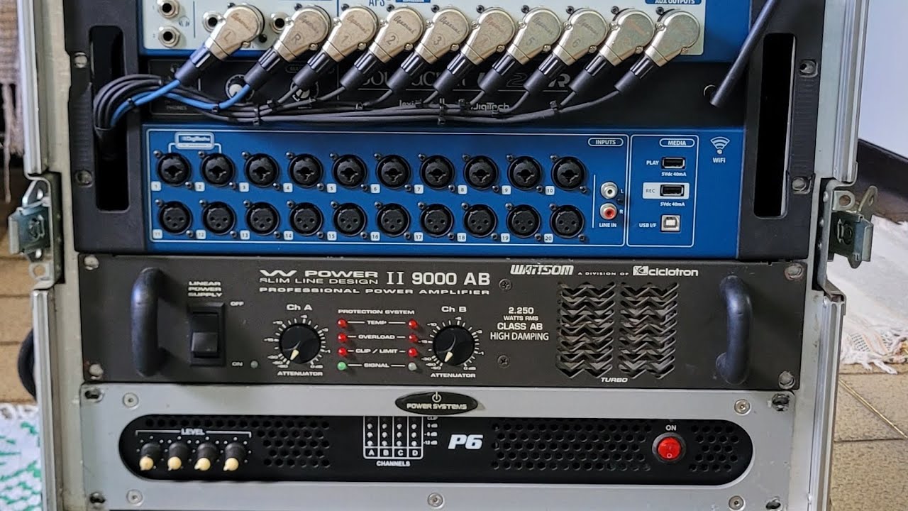 Som profissional com módulos automotivos  - Processador Stetsom Stx2848 com ampli profissional