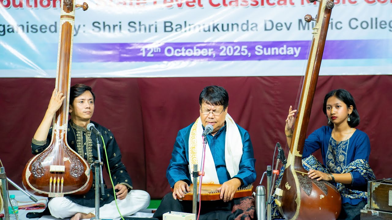 Raag Puriya || Dr. B. Bidyapati Sharma || SSBD Government Music College Imphal 