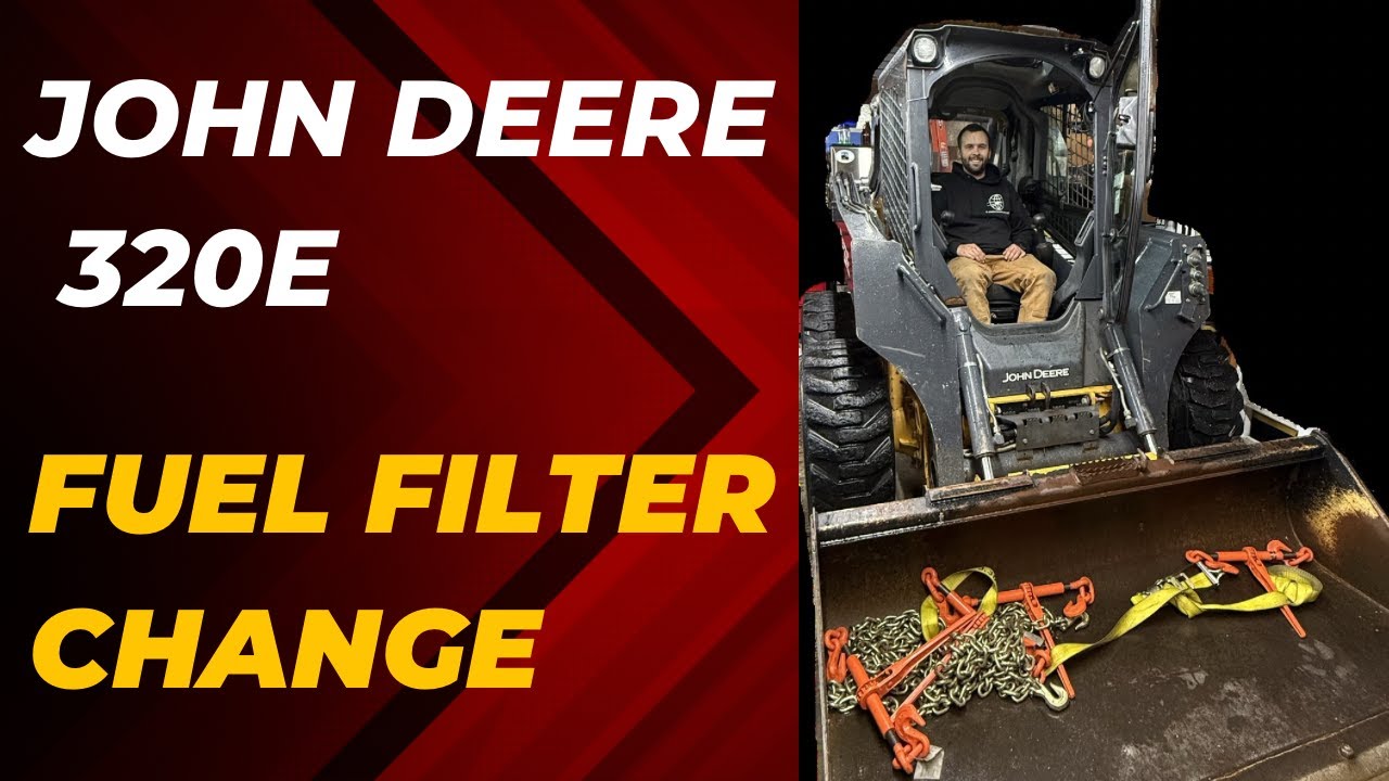 John Deere Skid Steer Fuel Filter Change #howto #maintenance