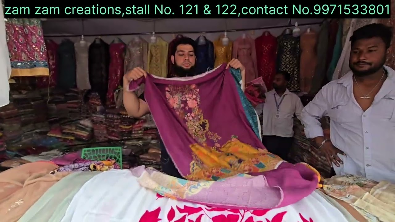 PAKISTANI ALL BRAND DRESSES SALE IN NUMAISH | ZAM ZAM CREATION #numaish #exhibition #hyderabad #fyp 