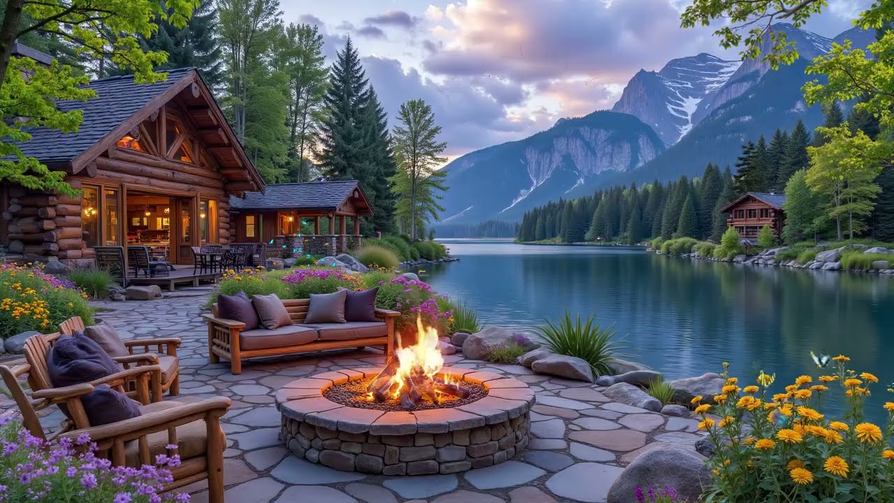 Calming Spring Forest Riverside with Healing Sleep Music & Birds Sounds Ambience 🌿Relax & Meditation