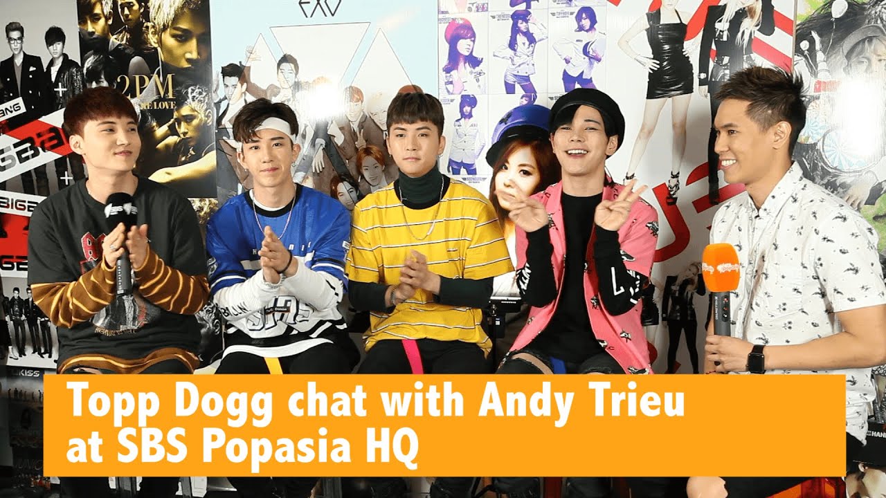 Topp Dogg chat with Andy Trieu at SBS Popasia HQ