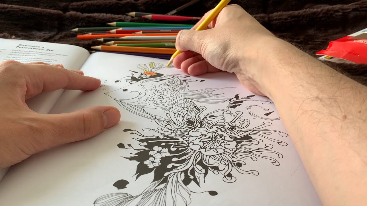 Coloring Zen Patterns | ASMR | Mostly Silent with Soft Spoken Moments