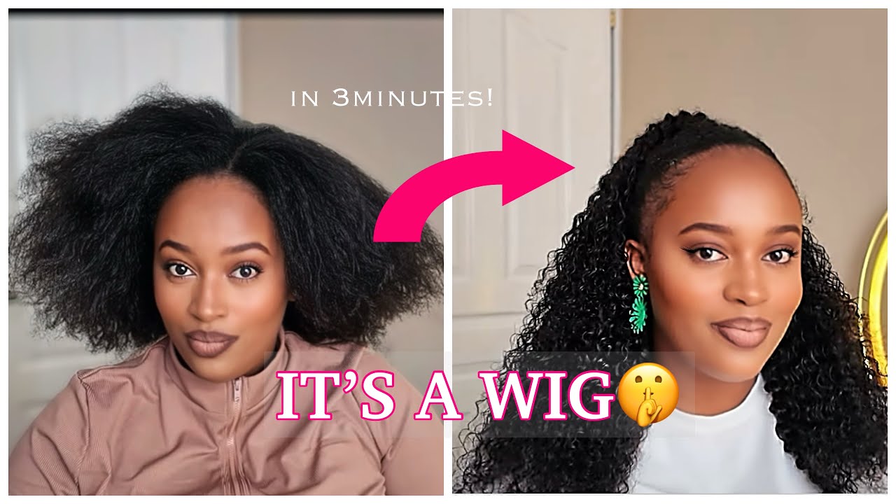 Better than a Sew In? Best Half Wig for Curly hair! Beginner Friendly FT ISEE HAIR