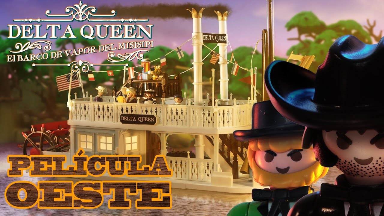 Playmobil película oeste - Delta Queen, El barco del vapor del Misisipi