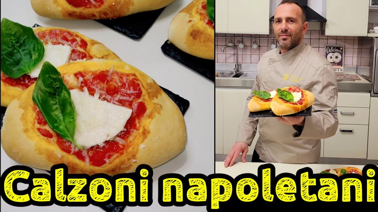 Calzoni napoletani al forno fatti in casa.Fatti a mano,ricetta facilissima