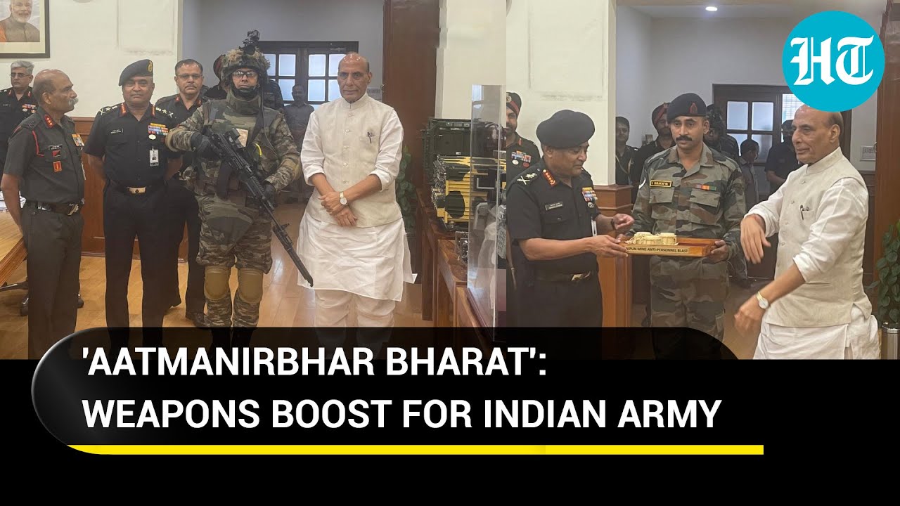 F-INSAS to Landing Craft Assault: Rajnath Singh hands over Made-In-India weapons to Army