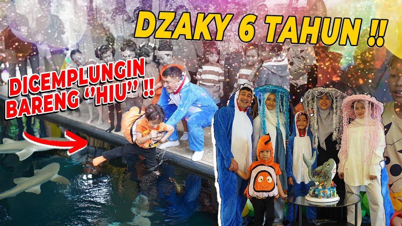 KEJUTAN UNTUK DZAKY !! DICEMPLUNGIN BARENG ''HIU'' !!!
