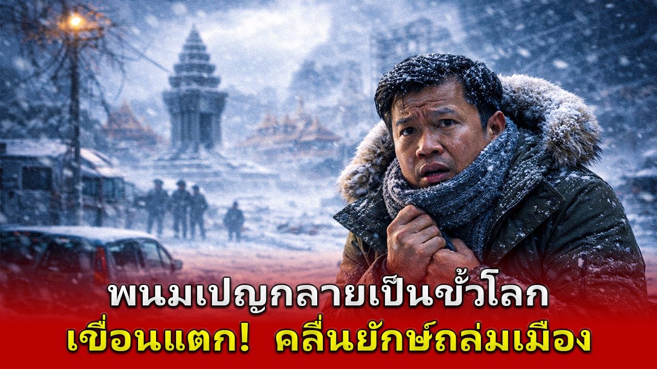หายนะกัมพูชา: พนมเปญถูกแช่แข็งและจมอยู่ใต้น้ำ