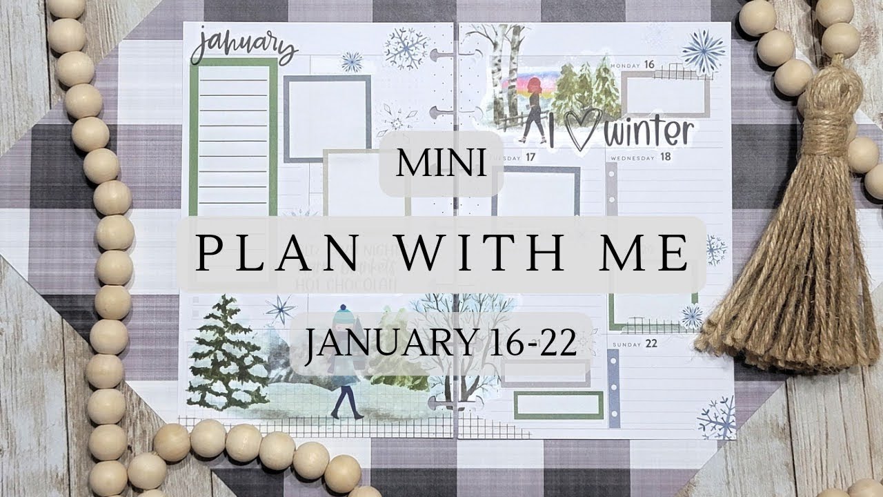 Plan With Me | The Happy Planner | Mini Dashboard | January 16-22