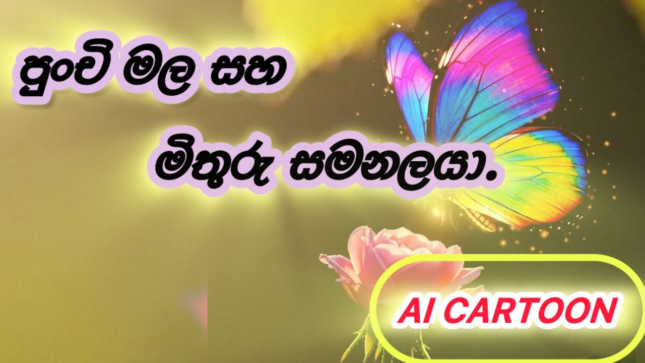 සැබෑ මිතුදමක අරුත - පුංචි මල් සහ මිතුරු සමනළා 🌸🦋 | Sinhala Kids Story #Shorts #Sinhala