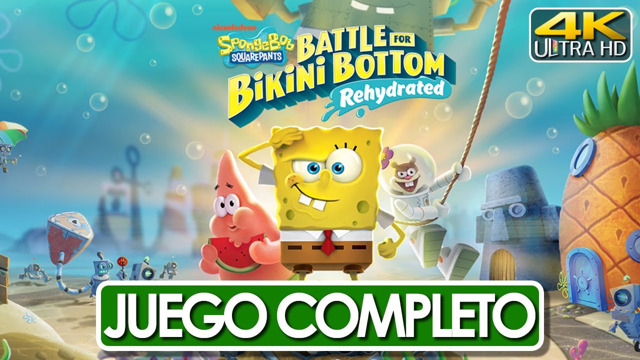 Bob Esponja Battle for Bikini Bottom Rehydrated Juego Completo Español Latino Campaña Completa (4K)