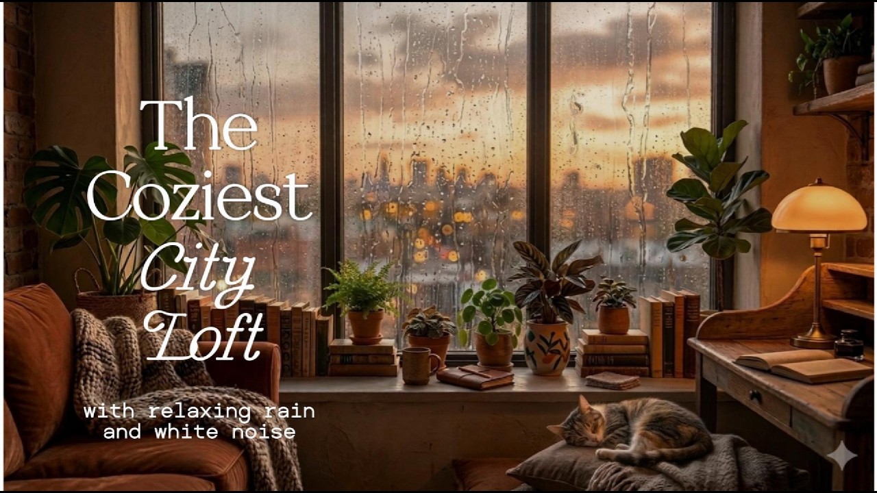 The Coziest City Loft with relaxing rain and white noise