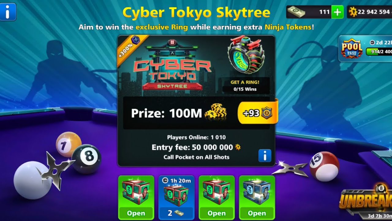 LIVE RING HUNT : CYBER TOKYO SKYTREE Table 8 Ball Pool