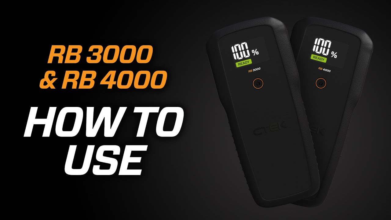 CTEK RB 3000 & RB 4000 | How to use | Product tutorial